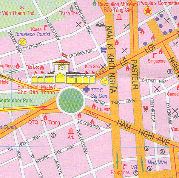 ho chi minh city downtown map